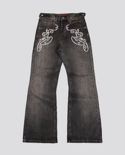 Embroidered Denim Jeans
