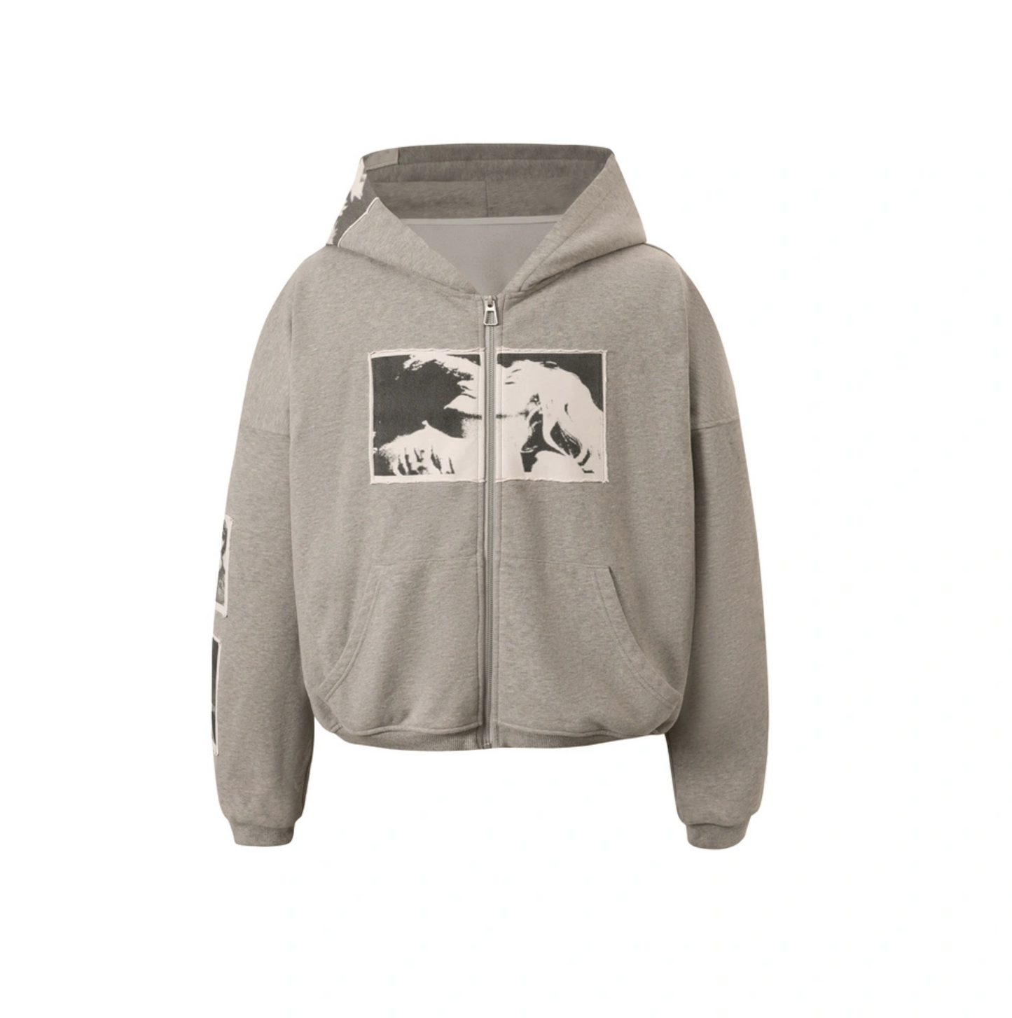 Full-Zip Graphic Hoodie