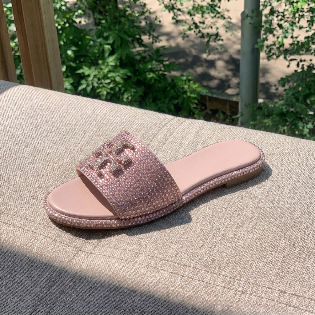 Everly Rhinestone Slides