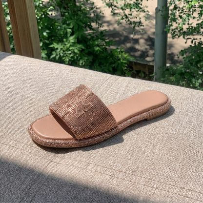 Everly Rhinestone Slides